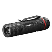 Coast 20864 Twist Focus Flashlight, AAA Battery, LED Lamp, 315 Lumens, Flood, Spot Beam, 2 hr 15 min Run Time