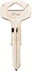 Hy-Ko 11010DA21 Automotive Key Blank, Brass, Nickel, For: Nissan Vehicle Locks