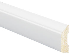 Inteplast Group 946 59460700032 OG Stop Moulding, 7 ft L, 1-5/16 in W, Polystyrene, Crystal White