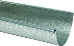 Amerimax L10285BX Rain Gutter, 10 ft L, 5 in W, Half-Round, 28 Thick Material, Galvanized Steel