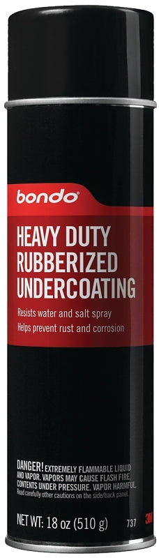 Bondo 737 Medium Rubberized Undercoat, 18 oz, Thick Liquid