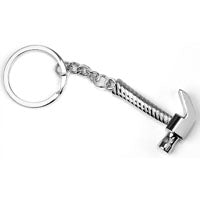 Hy-Ko KH748 Key Chain, Hammer, Split Ring