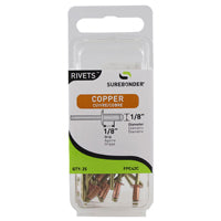 Surebonder FPC42C Rivet, Short, 1/8 in L, Aluminum/Copper