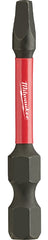 Milwaukee SHOCKWAVE 48-32-4772 Power Bit, #2 Drive, Square Recess Drive, 1/4 in Shank, Hex Shank, 2 in L