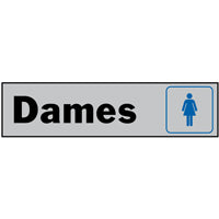 27009 SIGN DAMES PLSTC 2 X 8IN