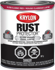 Krylon 469204000 Enamel Paint, Gloss, Classic Red, 32 oz Can