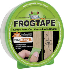 FrogTape 1408436 Painting Tape, 60 yd L, 1.41 in W, 5.7 mil Thick, Green