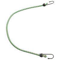 ProSource FH64018 Stretch Cord, 8 mm Dia, 30 in L, Polypropylene, Green, Hook End