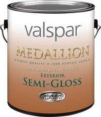 Valspar Medallion 4300 Series 4305C Latex Paint, Semi-Gloss, Clear, 1 gal
