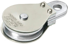 Deuer DB-20G Gable Block, 1/4 in Rope, 480 lb Working Load, 2 in Sheave, Zinc