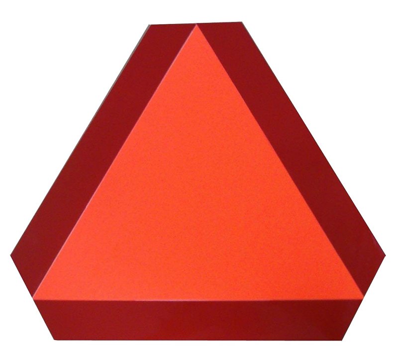 Smv Industries 2P-CH SMV Safety Emblem, Fluorescent Orange Background