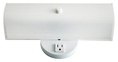 IVL2WH 11IN/OUTLET FIXTURE/BAT