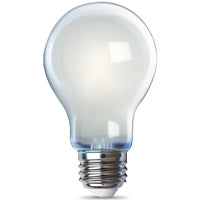 Feit Electric A1960/927CA/FIL/4 Filament LED Bulb, General-Purpose, A19 Lamp, 60 W Equivalent, E26 Medium Lamp Base