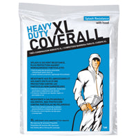 Trimaco 09961/6 Professional Protective Coveralls, XL, Unisex, Zipper, Polyolefin, White