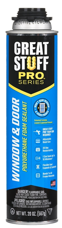 Dow 187273 Foam Sealant, Yellow, 20 oz Can