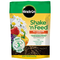 Miracle-Gro Shake 'n Feed 3002010 All-Purpose Plant Food, 8 lb, Solid, 12-4-8 N-P-K Ratio
