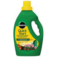 Miracle-Gro Quick Start 1005562 Planting and Transplant Starting Solution, 40 oz Can, Liquid, 4-12-4 N-P-K Ratio