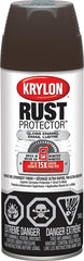 Krylon Rust Protector 469005000 Rust Preventative Spray Paint, Gloss, Leather Brown, 12 oz, Can
