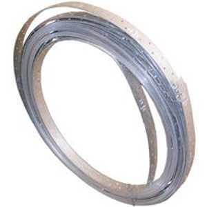 MiTek RS22-R Strap Tie, 25 ft L, 1-1/4 in W, Galvanized Steel