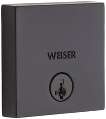 Weiser Downtown Series 9GD14710-023 Deadbolt, 1 Grade, Zinc, Iron Black, 2-3/8 to 2-3/4 in Backset, KW1 Keyway
