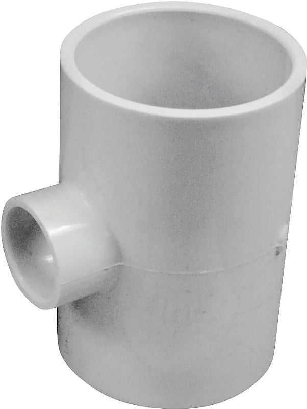 Lasco 401248BC Reducing Pipe Tee, 2 x 3/4 in, Slip, PVC, SCH 40 Schedule