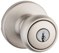 Kwikset 400T-15 CP Entry Knob Set, Satin Nickel, Steel, 3 Grade