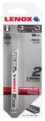 Lenox 1991568 Jig Saw Blade, 3/8 in W, 3-5/8 in L, 18 TPI