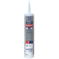 GE Silicone I SE1191 Tub and Tile Sealant, Clear, 10.1 oz