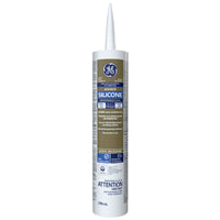 GE Silicone II SE2180 Window and Door Sealant, White, 299 mL