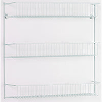 ClosetMaid 8022 Series Wall Rack, 5 in L x 18-3/4 in W x 18-1/2 in H Dimensions, Steel, White