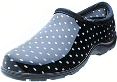 Sloggers 5113BP-10 Comfort Rain Shoes, 10 in, Black/White, Plastic Upper