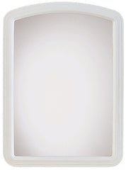 Renin 20-0410 Macau Framed Mirror, 22 in W, 16 in H, Rectangular, Plastic Frame, White Frame
