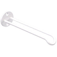 National Hardware N275-522 Plant Hanger Wall Base, 7 in L, 1-25/32 in H, Steel, White, Screw, Wall