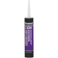 Geocel 2321 Series GC67101 Gutter and Narrow Seam Sealant, White, Liquid, 10.3 oz Cartridge