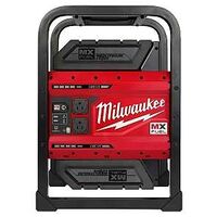Milwaukee MX FUEL CARRY-ON MXF002-2XC Power Supply, 120 V Input, 120 V Output, 1800 to 3600 W, 2-Outlet