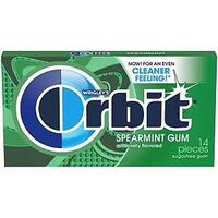 Orbit Gum 21484 Chewing Gum, Spearmint, 14 Piece