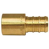 Apollo APXMS121210PK Pipe Adapter, 1/2 in, Barb x MPT, PEX-B, Brass, 200 psi Pressure