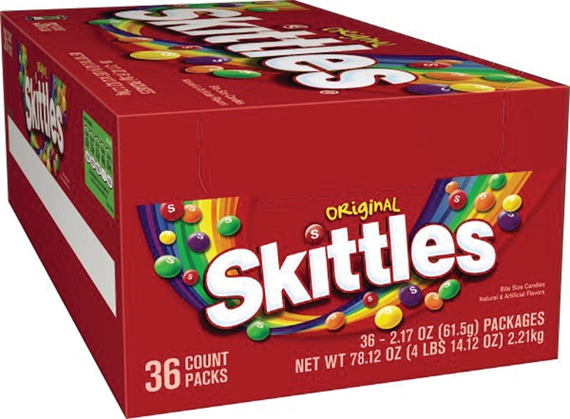 Skittles SKIT36 Candy, Assorted Fruits Flavor, 2.17 oz Bag