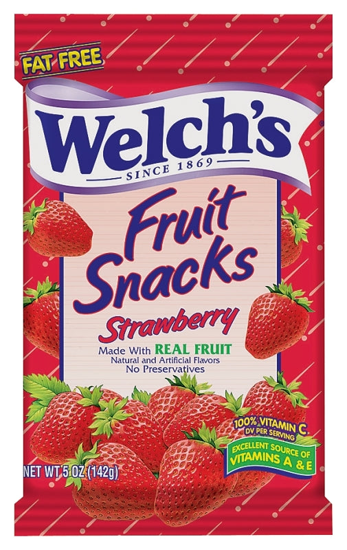 Welch's PIM05096 Fruit Snack, Strawberry Flavor, 5 oz