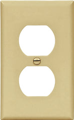 Eaton Wiring Devices 5132V Wallplate, Standard-Size, 4-1/2 in L, 2-3/4 in W, 1 -Gang, Nylon, Ivory, High-Gloss