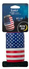 Nite Ize SlapLit SLDW-USA-R3 LED Drink Wrap, Rubber