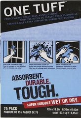 Trimaco 84075 Wiping Cloth Rag, 16-1/2 x 12 in, Dupont Sontara, Blue