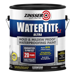 Zinsser WATERTITE-LX Ultra 270267 Block Filler Paint, Water Base, Bright White, 1 gal