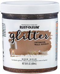Specialty 360221 Textured Glitter Paint, Rose Gold, 28 fl-oz, Can