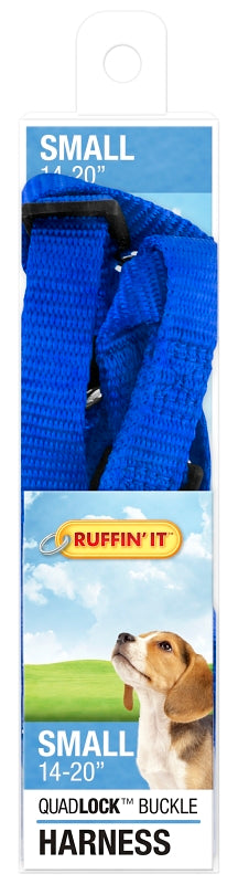 Ruffin'It 41472 Adjustable Harness, 5/8 in x 14 to 20 in, Buckle, Nylon, Assorted