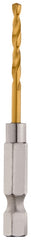 Milwaukee SHOCKWAVE 48-89-4604 Impact Drill Bit, 7/64 in Dia, 2.52 in OAL, Twist Flute, 1/4 in Dia Shank, Hex Shank