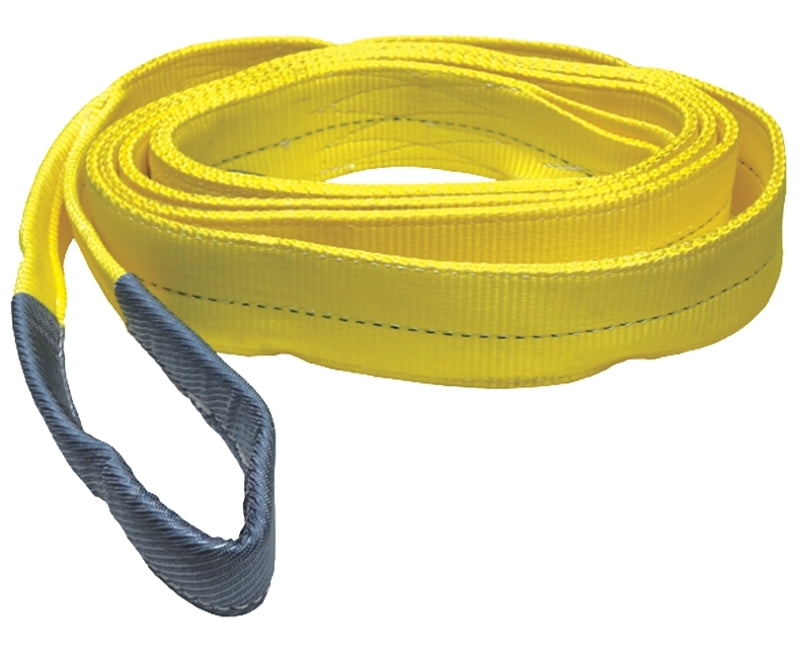 S-Line 20-EE2-9803X12 Lifting Sling, 3 in W, 12 ft L, 2-Ply, 8800 lb Vertical Hitch, Polyester, Gray