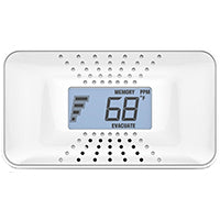 First Alert 1039753 Carbon Monoxide Alarm with Temperature, Digital Display, 85 dB, Alarm: Audible, White