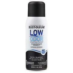 Rust-Oleum 388279 Premium Paint, Matte, Black Out, 11 oz Aerosol Can
