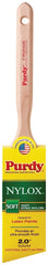 Purdy Nylox Glide 144152220 Angular Trim Brush, 2 in W, 2-11/16 in L Bristle, Nylon Bristle, Fluted Handle